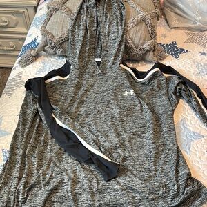 Under Armour Women's Gray Hooded shirt